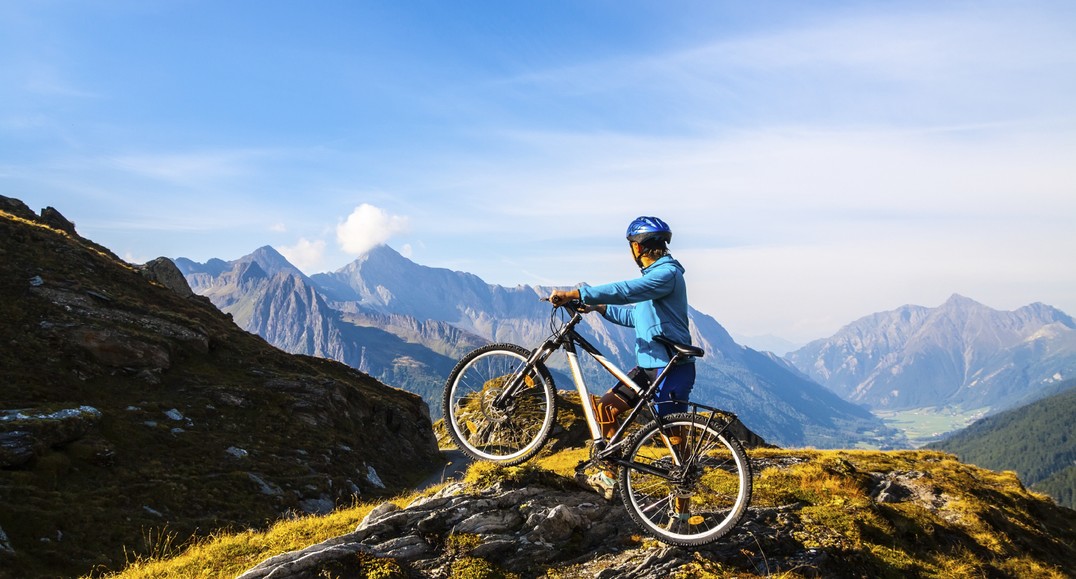 Mountain biker